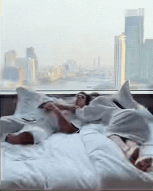 carlene powell add couple in bed gif photo