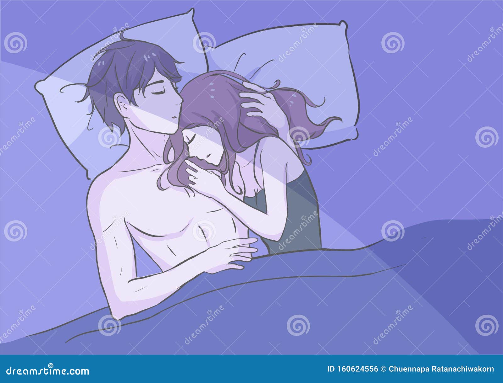 brandon grais add cute anime couple sleeping photo