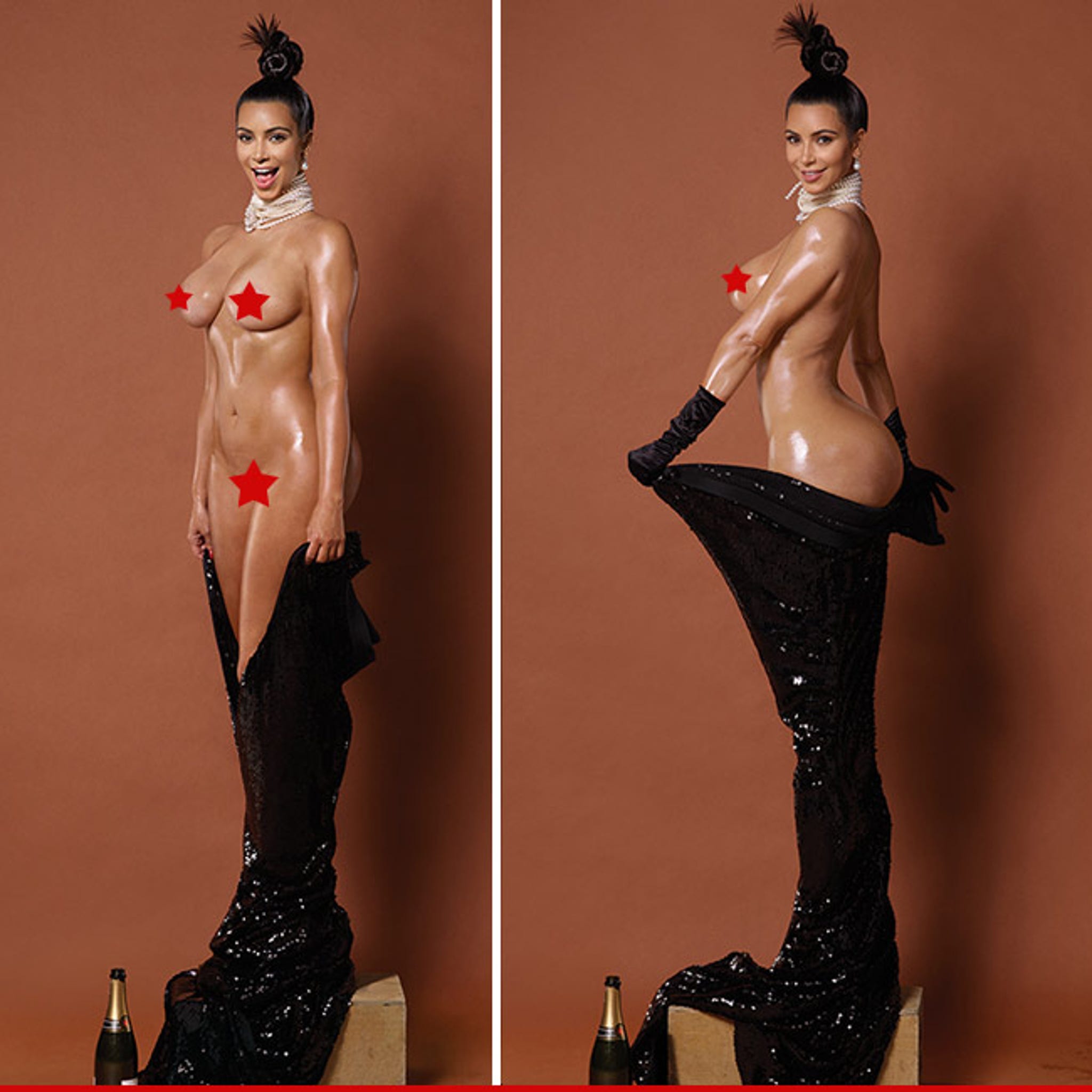 Best of Kim kardashian big booty naked