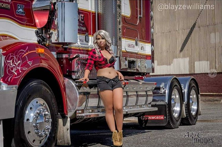 hot woman truck driver
