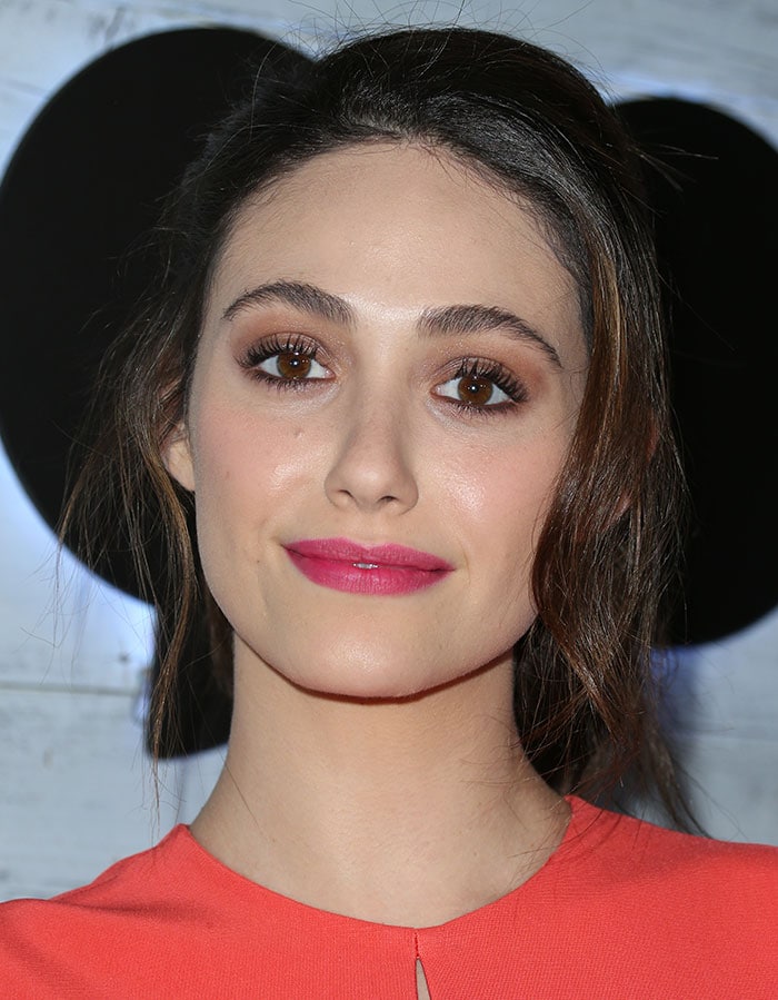 andrew bitz recommends emmy rossum double lip slip pic