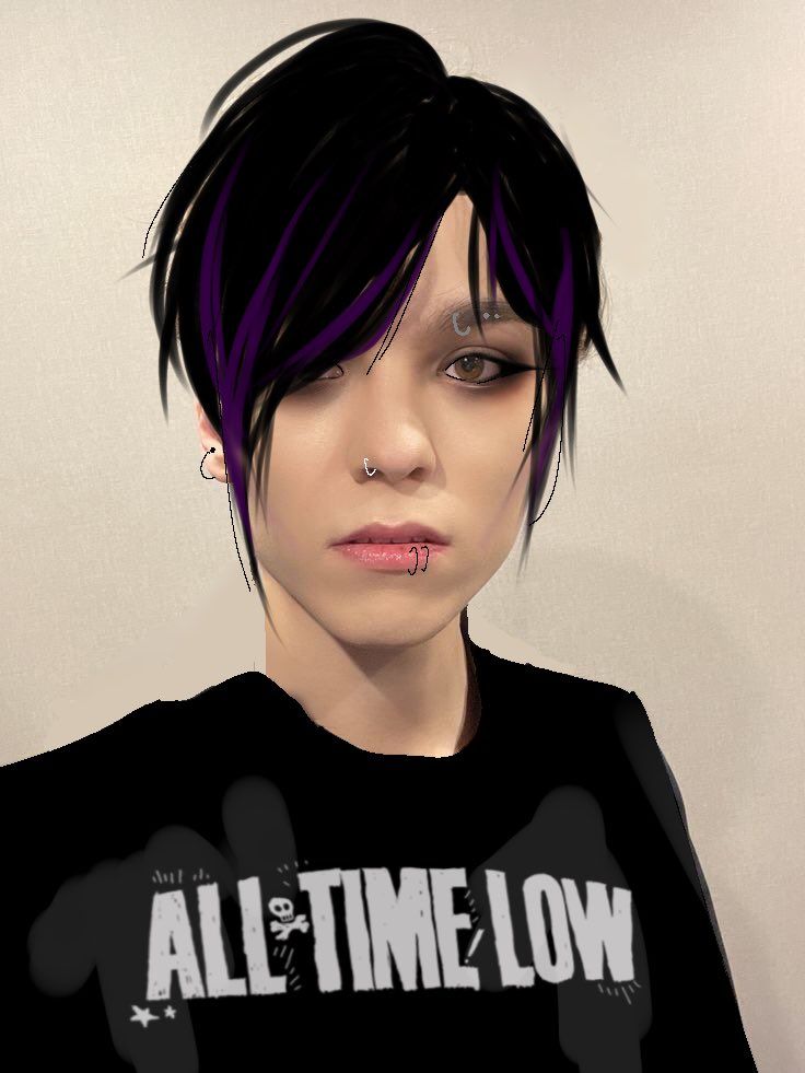 Emo Guy With Purple Hair Meme cock grind