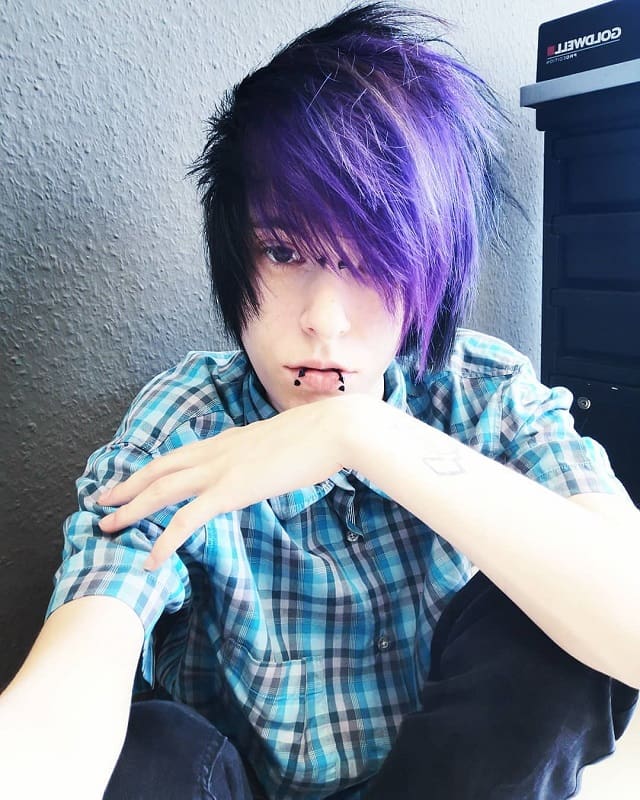 derek louw share emo guy with purple hair meme photos