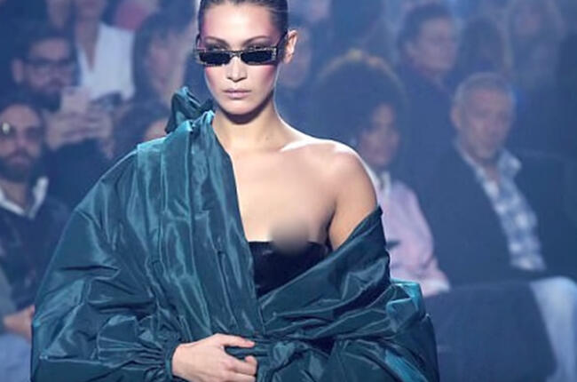 bob sequeira recommends bella hadid double nip slip pic