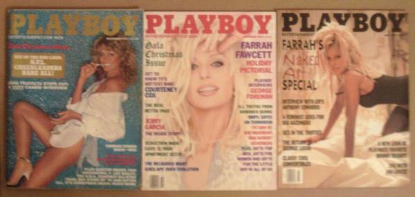 connie knox add farrah fawcet playboy photo