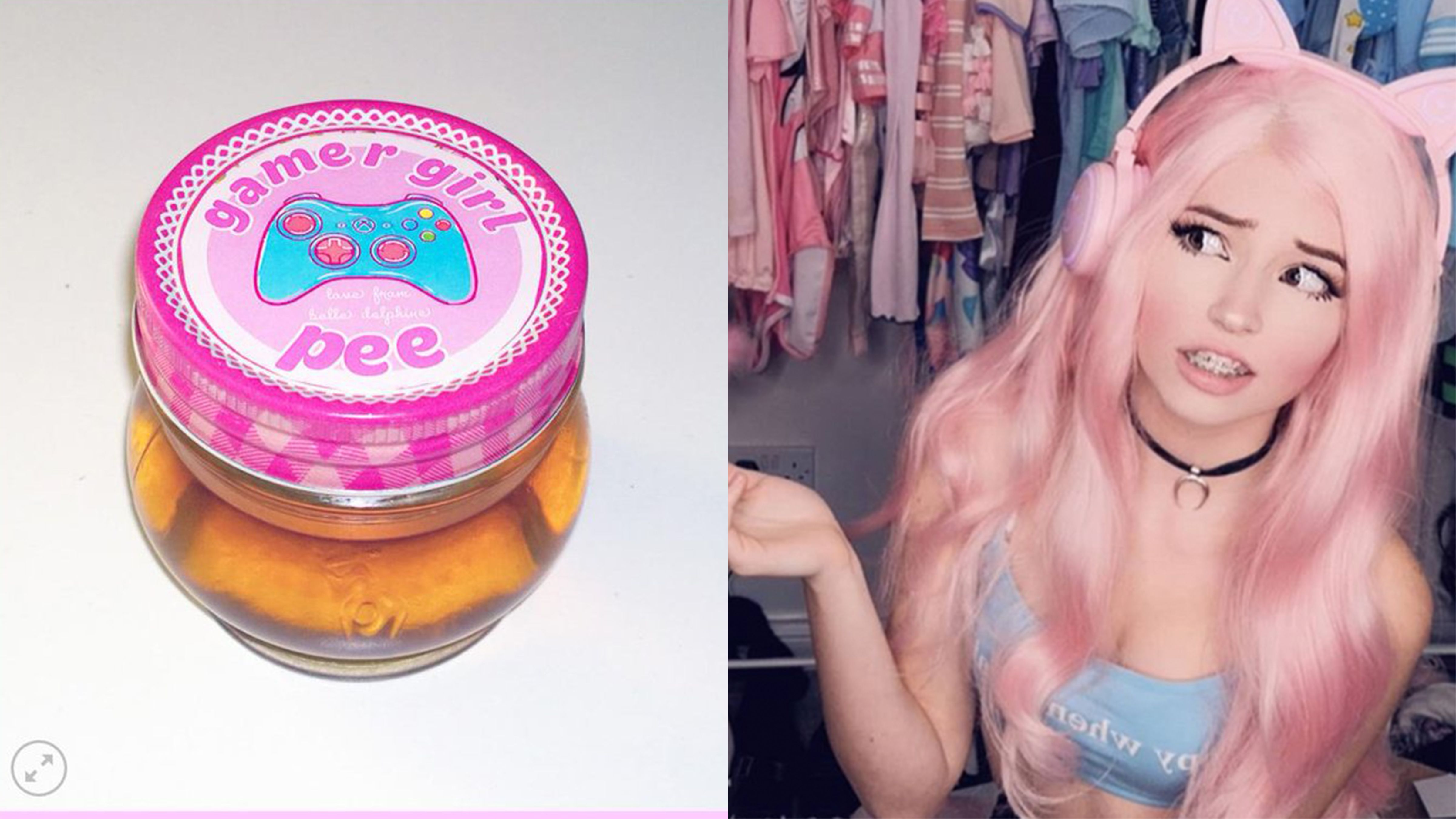 claire belz share belle delphine water hose photos