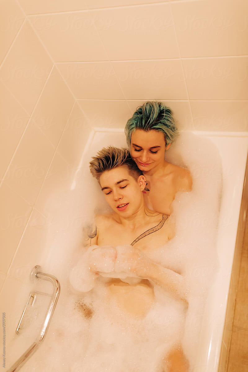 bukola adeniji add lesbians kissing in bathtub photo