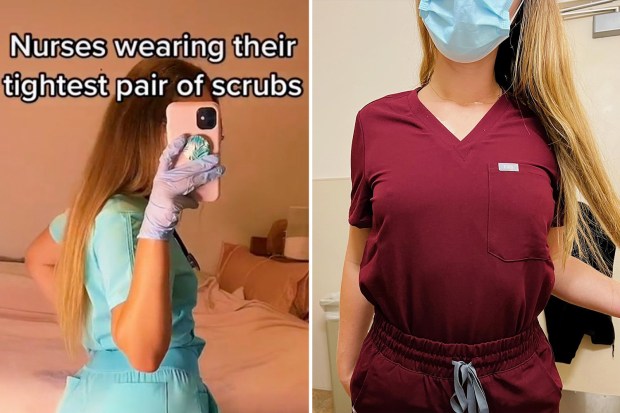 chris benesh share sexy woman in scrubs photos