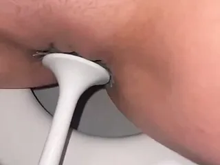 Best of Fucking a toilet brush