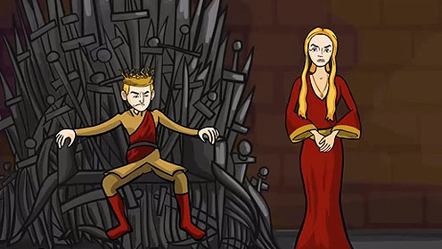 bruce reed share game of thrones cartoon parody photos
