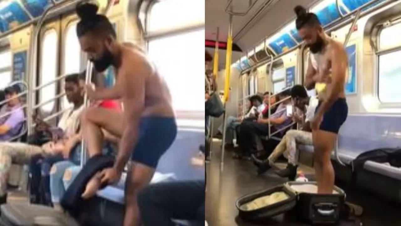 Girl Stripping On Train cock bangbros
