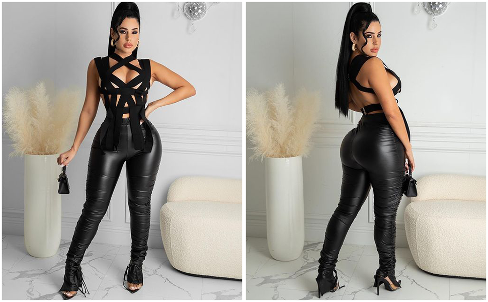 chris trinh recommends hot girl in leather pants pic