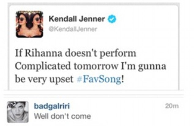 adrian addington recommends Kendall Jenner Twitter Rihanna