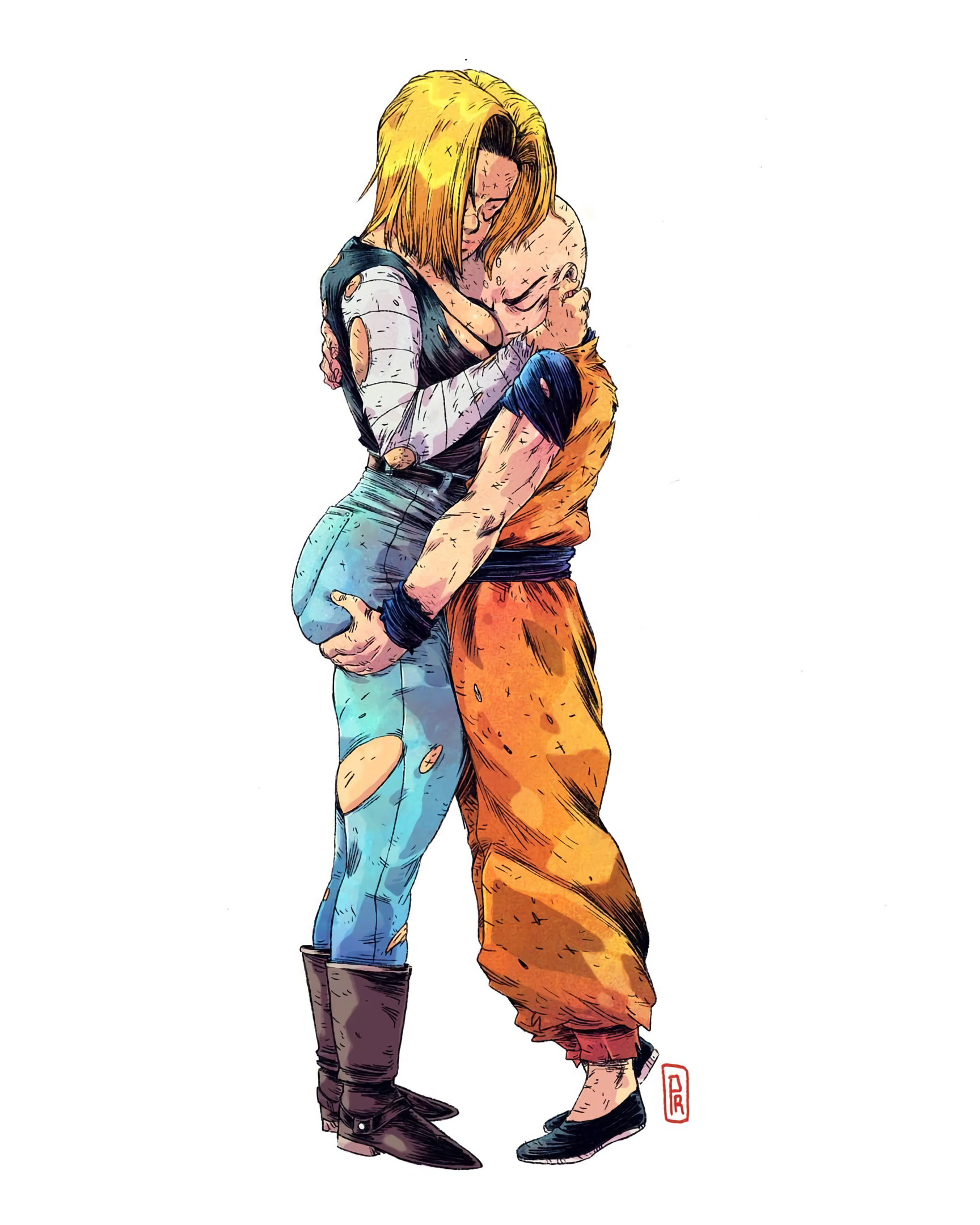 Best of Krillin x android 18