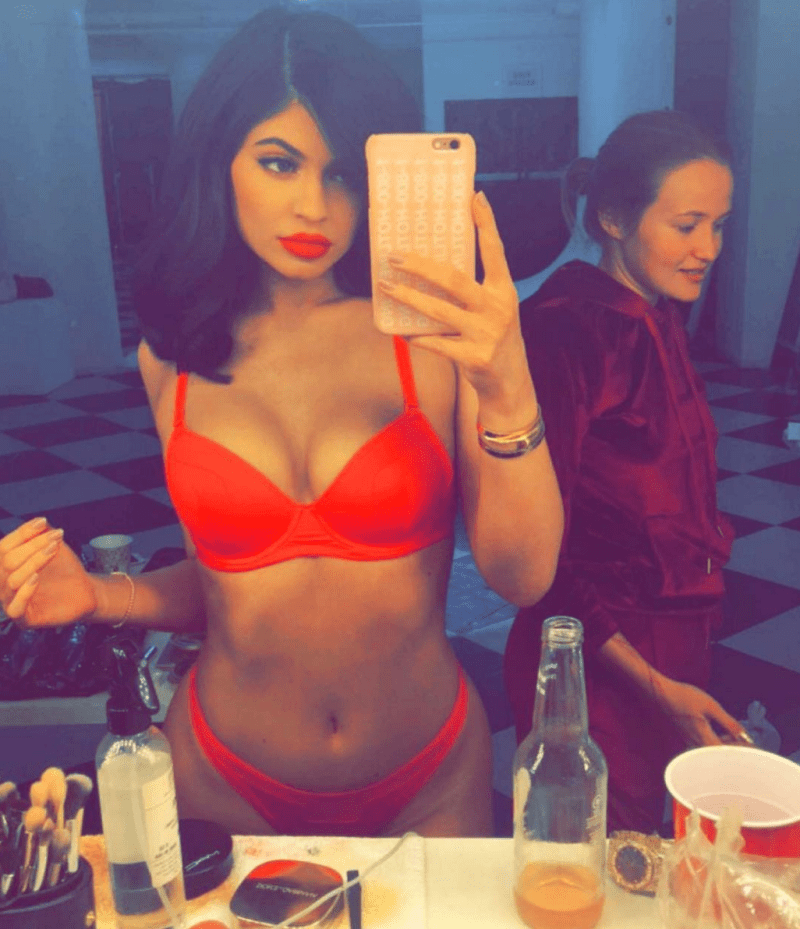 chad costner add kylie jenner uncensored lingerie photo