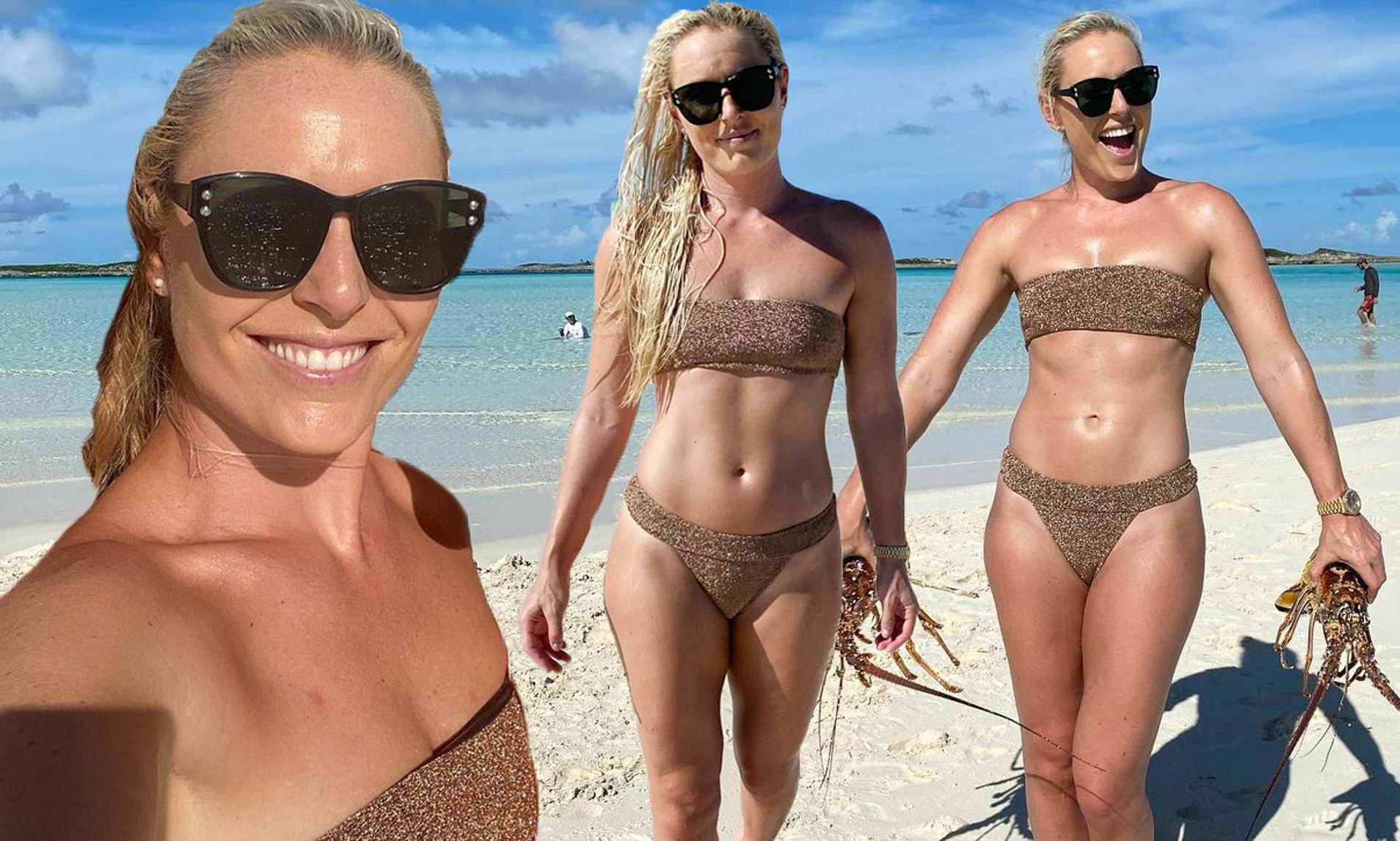 deni setia add lindsey vonn shark week bikini photo