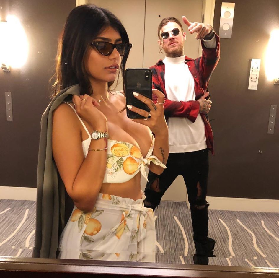 dan fleming recommends mia khalifa biker boyfriend pic