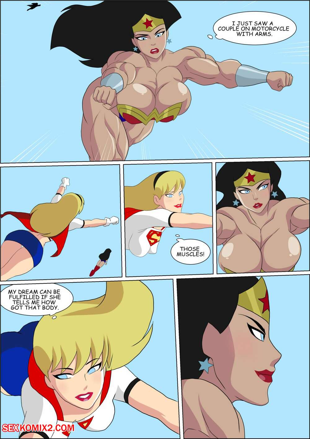 Nude Wonder Woman Cartoons breasts gifs