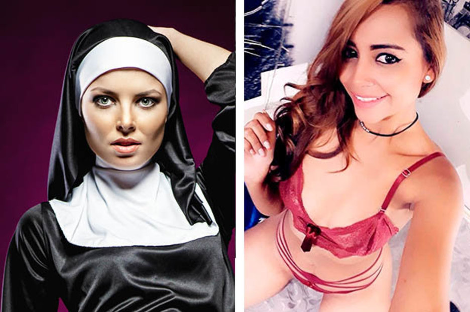 Nun Turned Porn Star toy prolapse