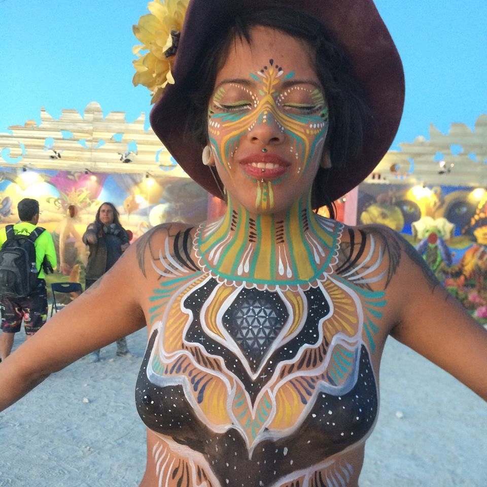 aurell morales recommends Pictures Of Body Painting At The Burning Man Festival