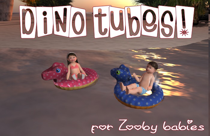 Pink Dino Tube shaw nude