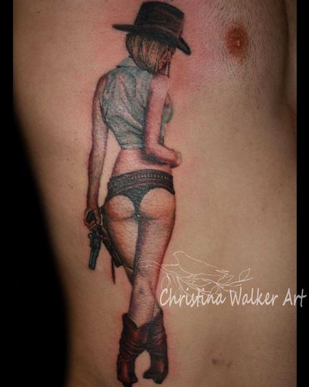 doug upton add pinup cowgirl tattoo photo