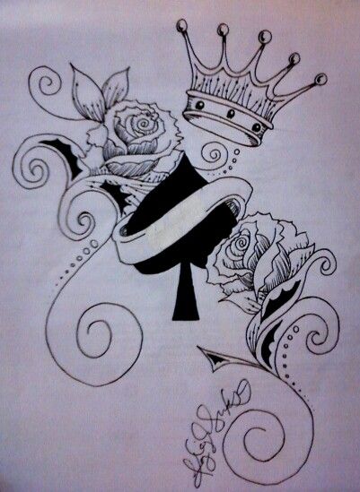 queen of spades tattoo tumblr