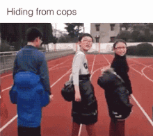 running from the cops gif