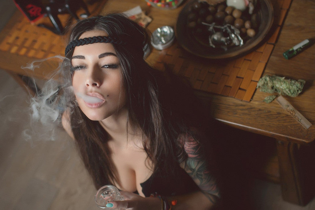 Best of Sexy chicks smoking weed