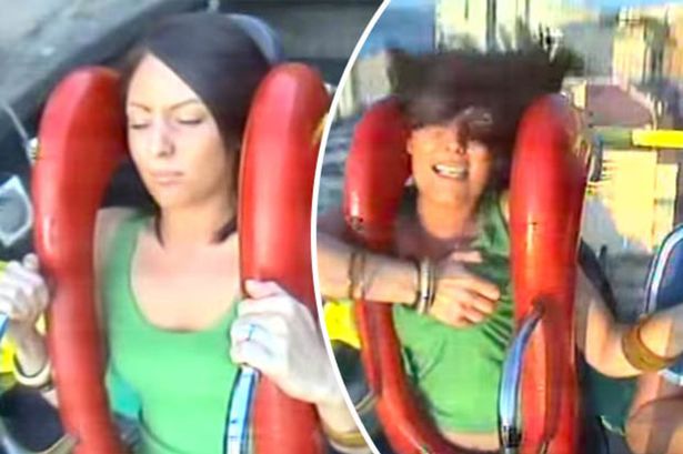 connie connelly share sling shot ride boobs photos