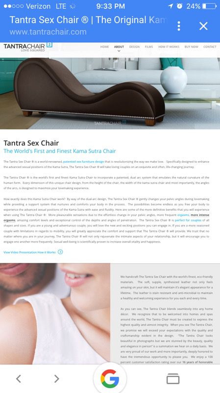 byron watson recommends Tantra Chair And Filmsw