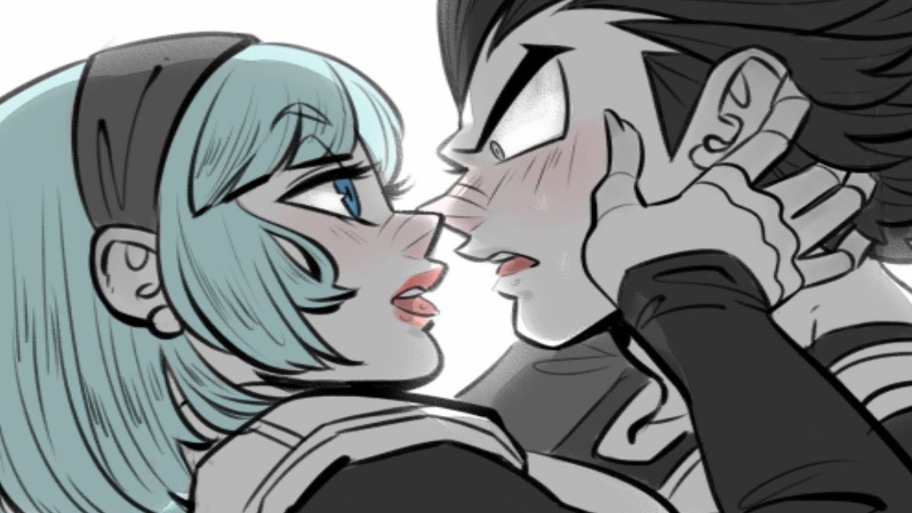 vegeta and bulma kissing