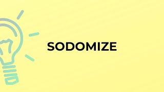 brynna white recommends what does sodomization mean pic
