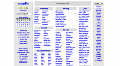 charles blakeney recommends Www Craigslist Fort Wayne